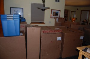 View from the kitchen into the space that was formally known as the dining area View from the kitchen to the space formally known as the dining area