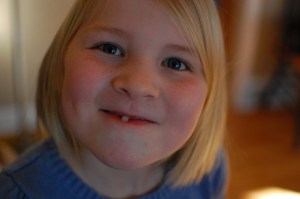 Olivia and her tooth