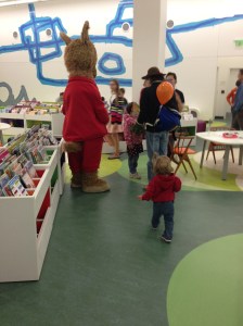 Giant storybook characters